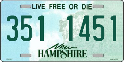 NH license plate 3511451