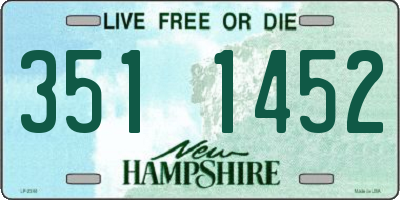 NH license plate 3511452