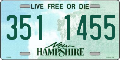 NH license plate 3511455