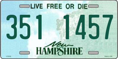 NH license plate 3511457