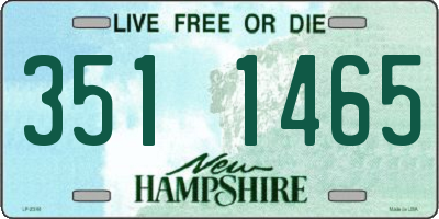 NH license plate 3511465