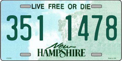 NH license plate 3511478