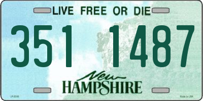 NH license plate 3511487