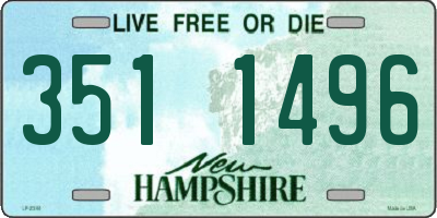 NH license plate 3511496