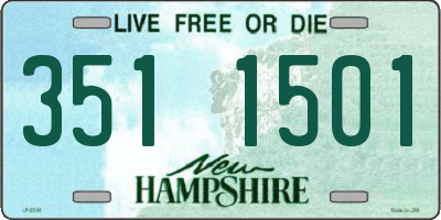 NH license plate 3511501