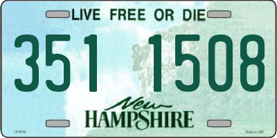 NH license plate 3511508