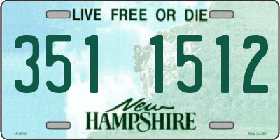 NH license plate 3511512