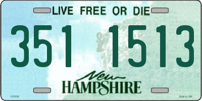 NH license plate 3511513