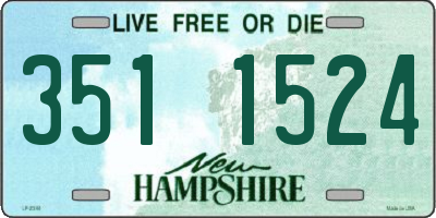 NH license plate 3511524