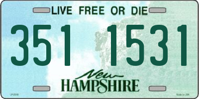 NH license plate 3511531