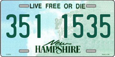 NH license plate 3511535
