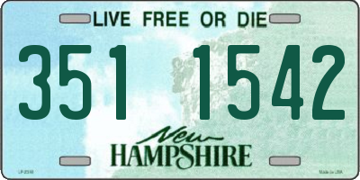 NH license plate 3511542