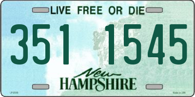 NH license plate 3511545
