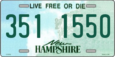 NH license plate 3511550