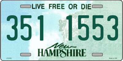 NH license plate 3511553