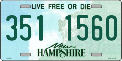 NH license plate 3511560