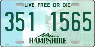 NH license plate 3511565