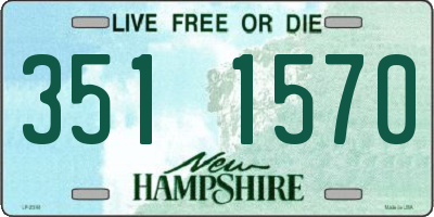 NH license plate 3511570