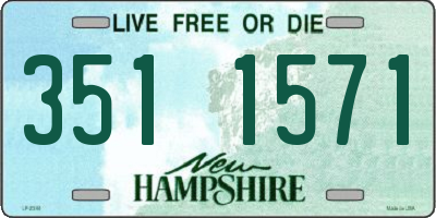 NH license plate 3511571