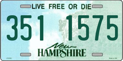 NH license plate 3511575