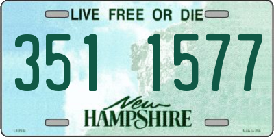NH license plate 3511577