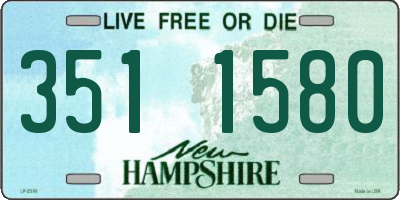 NH license plate 3511580