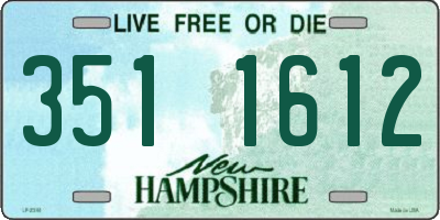 NH license plate 3511612