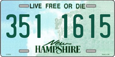 NH license plate 3511615