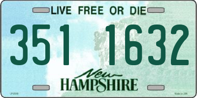 NH license plate 3511632