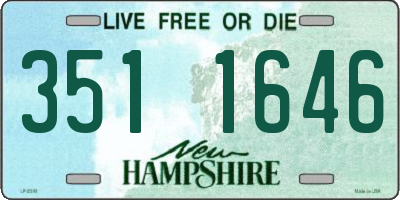 NH license plate 3511646