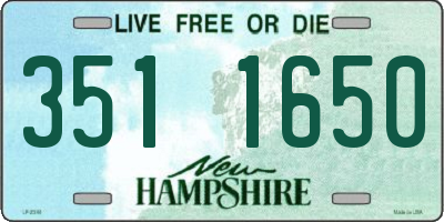NH license plate 3511650
