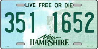 NH license plate 3511652