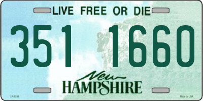 NH license plate 3511660