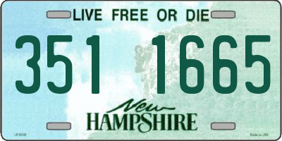 NH license plate 3511665