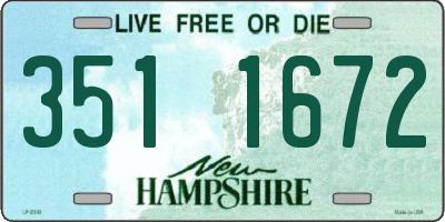 NH license plate 3511672