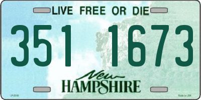 NH license plate 3511673