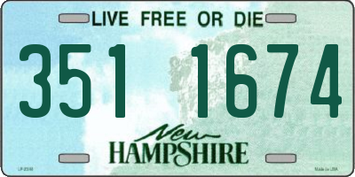 NH license plate 3511674