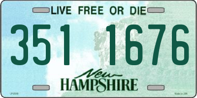 NH license plate 3511676