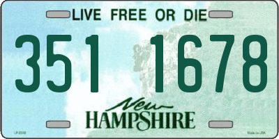 NH license plate 3511678