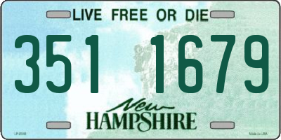 NH license plate 3511679