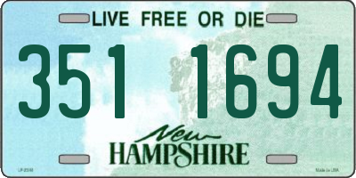 NH license plate 3511694