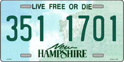NH license plate 3511701
