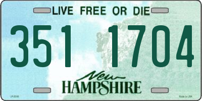 NH license plate 3511704