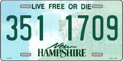 NH license plate 3511709