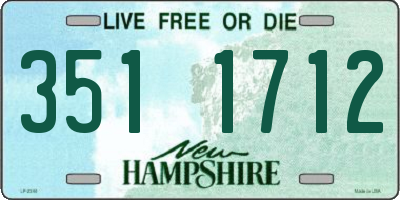 NH license plate 3511712