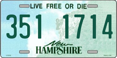 NH license plate 3511714