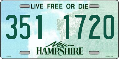 NH license plate 3511720