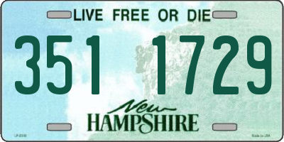 NH license plate 3511729