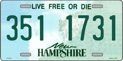 NH license plate 3511731