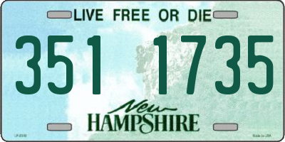 NH license plate 3511735